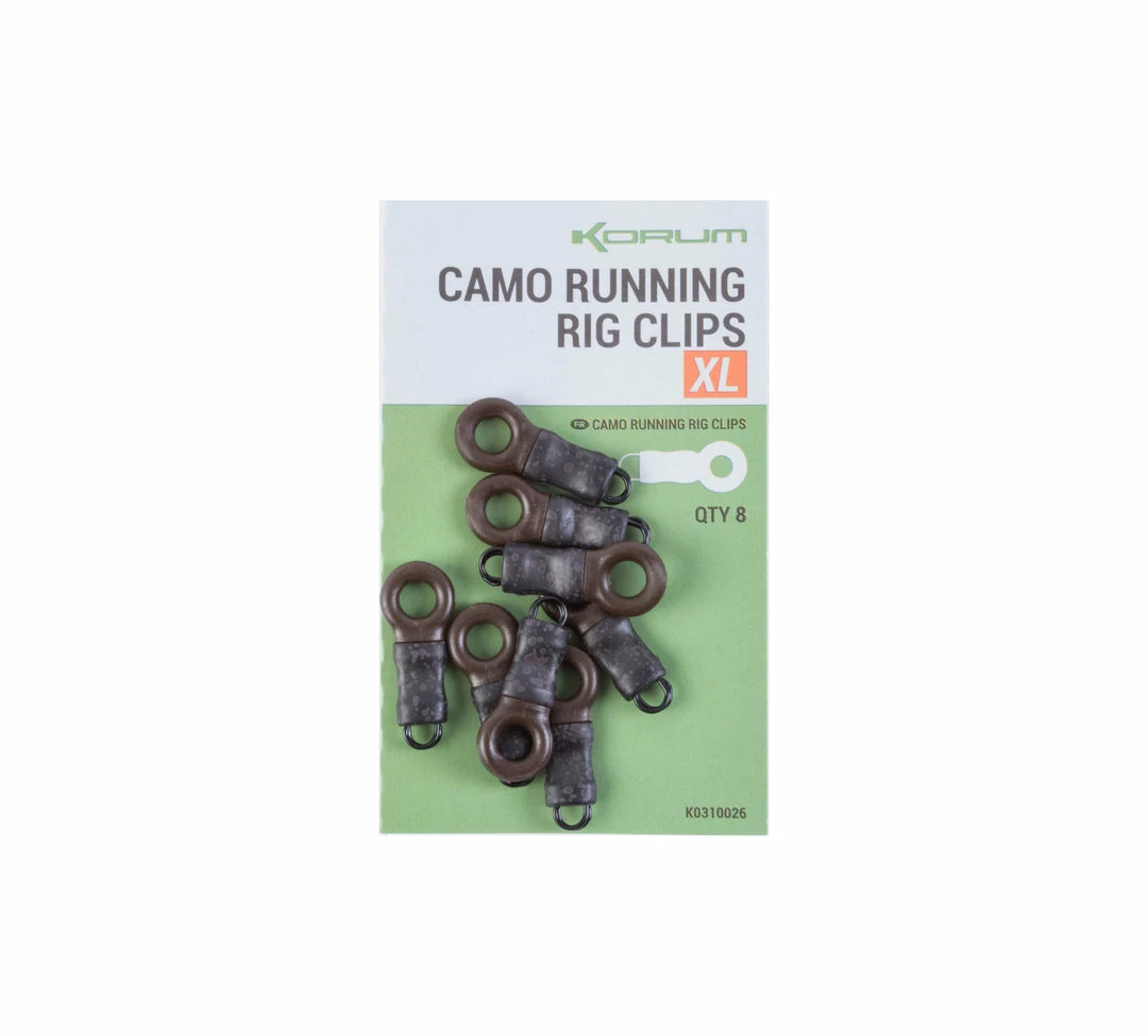 Korum Camo Running Rig Clips XL Carp Rig Bits 1 Korum Camo Running Rig Clips XL Carp Rig Bits