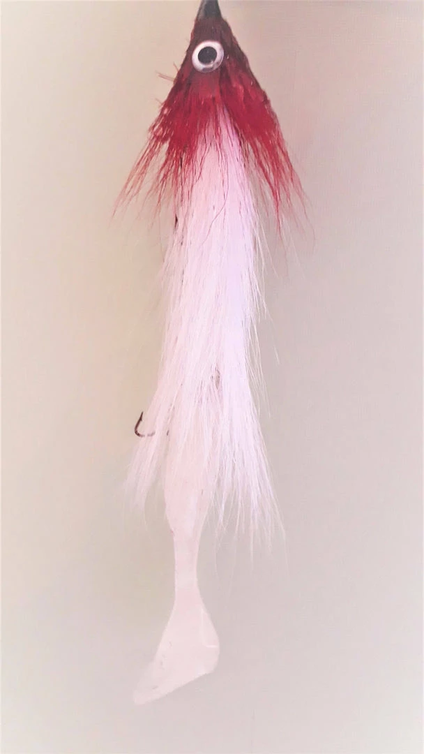 Flies - Pike & Saltwater ScandiPure Mutant Minnow - Classic Redhead 2 Flies - Pike & Saltwater ScandiPure Mutant Minnow - Classic Redhead