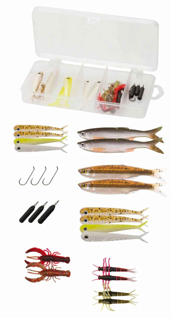 Savage Gear Dropshot Pro Pack Kit - 22 Pieces 1 Savage Gear Dropshot Pro Pack Kit - 22 Pieces