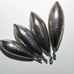Anglers World Lead Fishing Weights - Distance Casting Torpedos With Tails Sea Shop